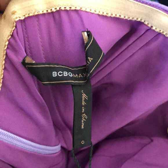 BCBGmaxazaria nylon one shoulder ball gown Women’s Size 0 BCBG - Picture 9 of 9